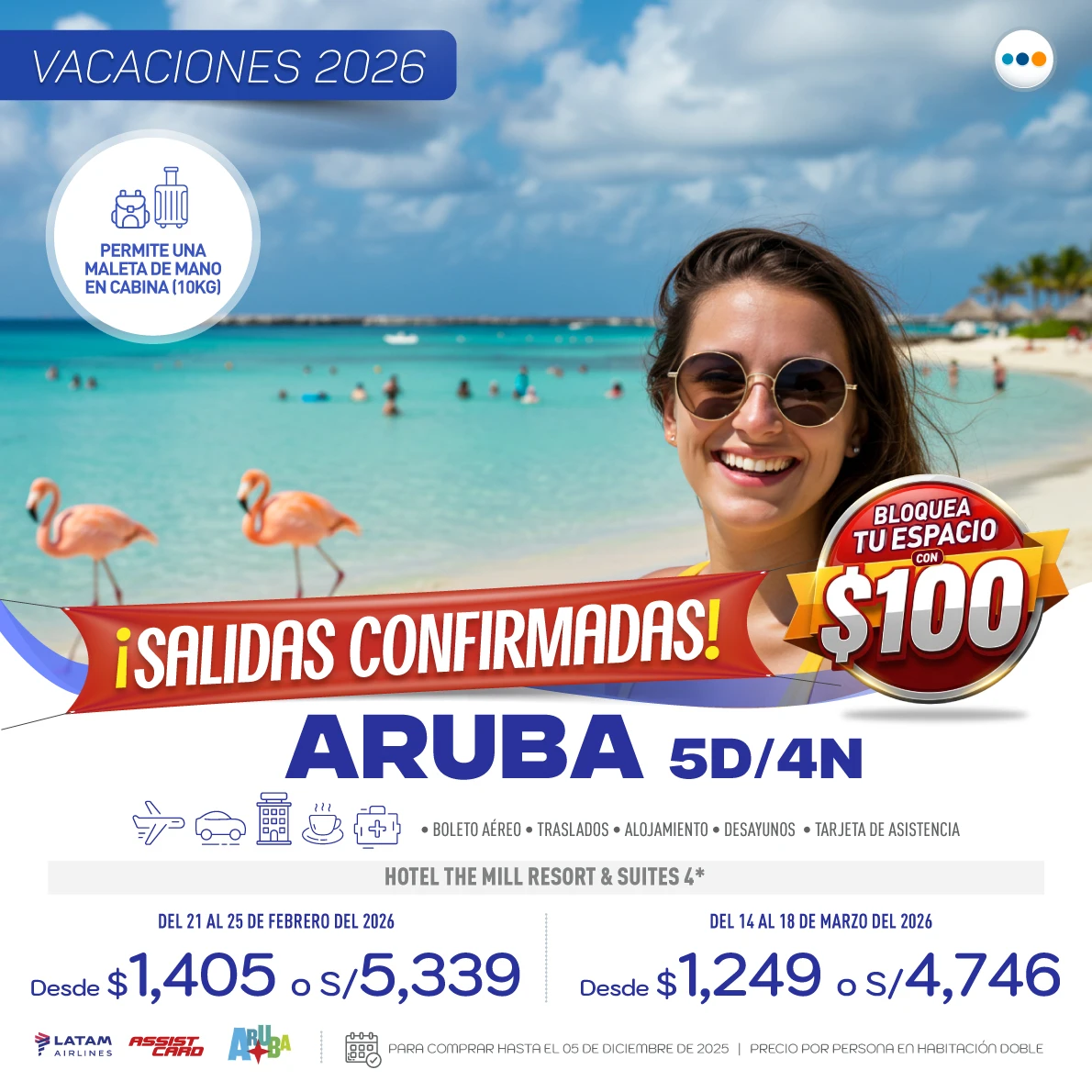 Flyer-conexionts (65) Aruba – Vacaciones 2026 - Imagen 1